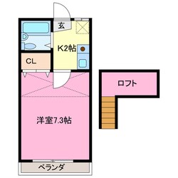 エスエスハイツ鈴鹿の物件間取画像